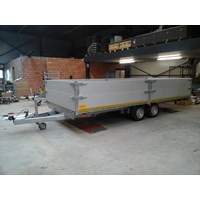 plateau aanhangwagen dubbelas geremd 2700kg-5mx2mx30